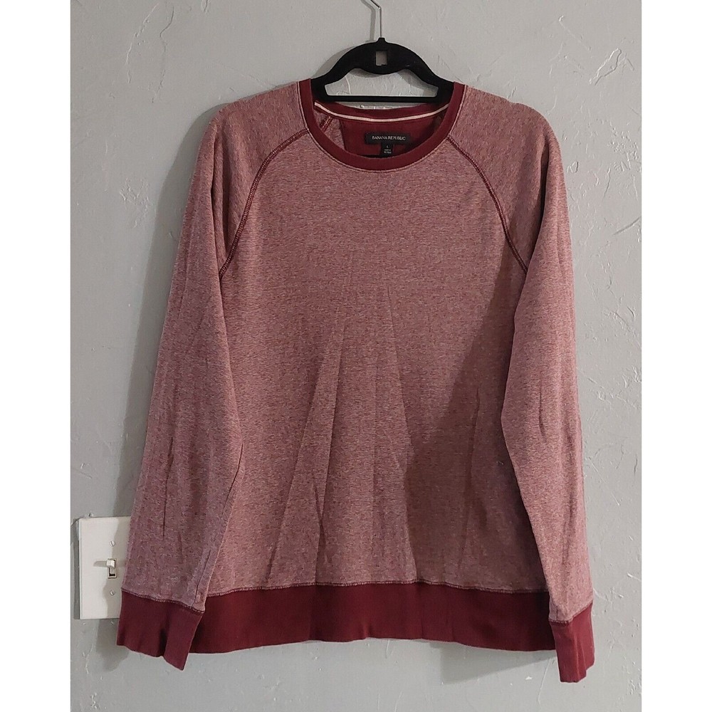 Banana Republic Sweater Women L100% Cotton,Dark Purple,Long Sleeve, Soft...